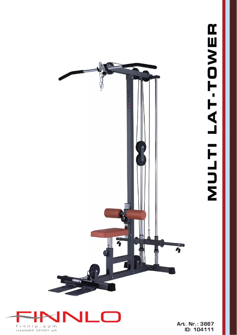 Page n°1 - Manuel utilisateur Finnlo Multi Lat Tower 3867