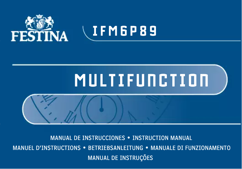 Page 1 de la notice Manuel utilisateur Festina F16455