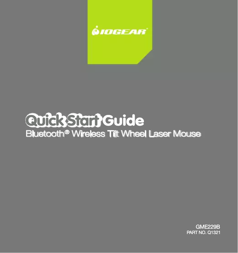 Image de la première page du manuel de l'appareil GME229B