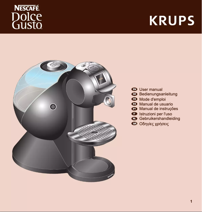 Imagen de la primera página del manual del dispositivo Nescafé Dolce Gusto Creativa+