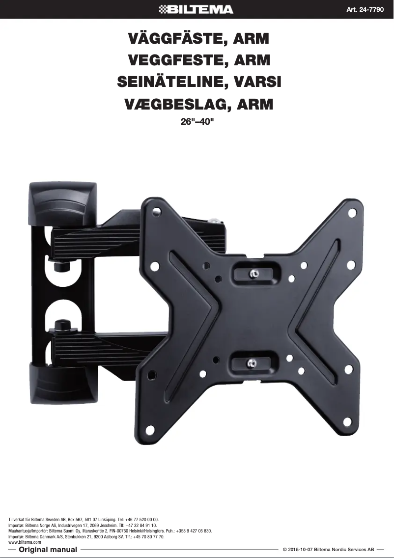 Page n°1 - Manuel utilisateur Biltema 24-7790