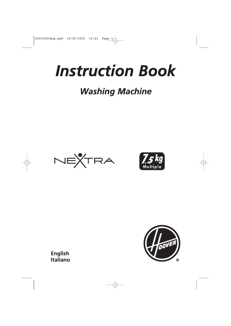 Page 1 de la notice Manuel utilisateur Hoover HNF 6107/1-85S