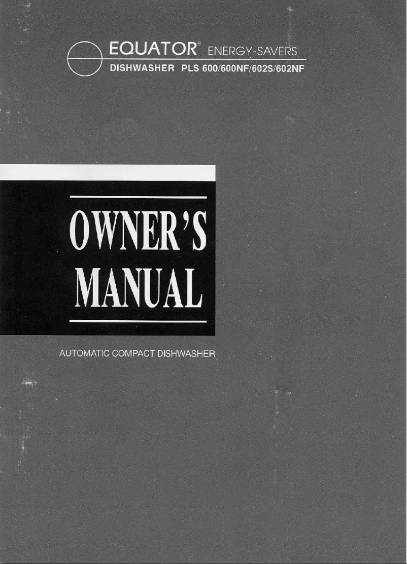 Image de la première page du manuel de l'appareil PLS600