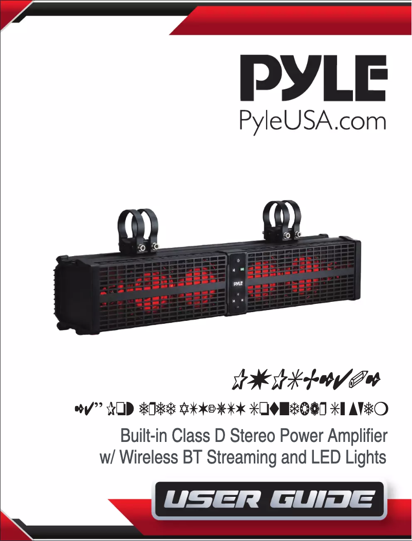 Page 1 of the manual User Manual Pyle PWPSB2402