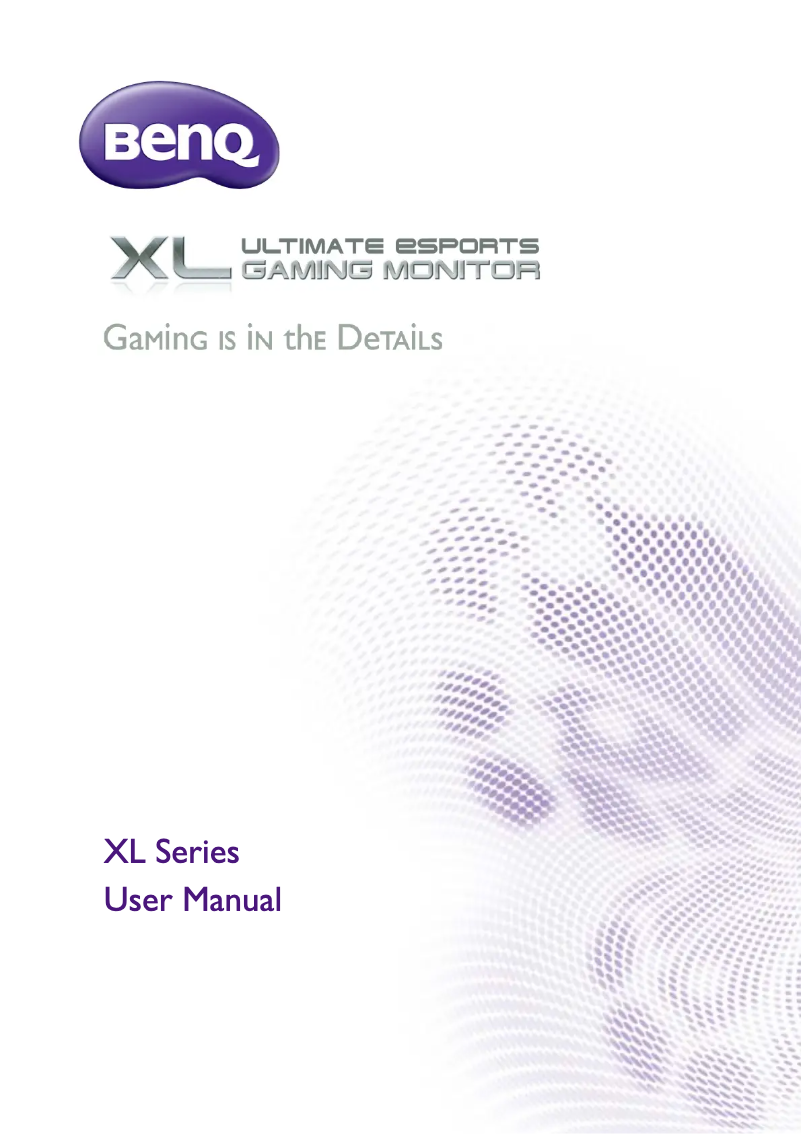 Image de la première page du manuel de l'appareil XL2411Z