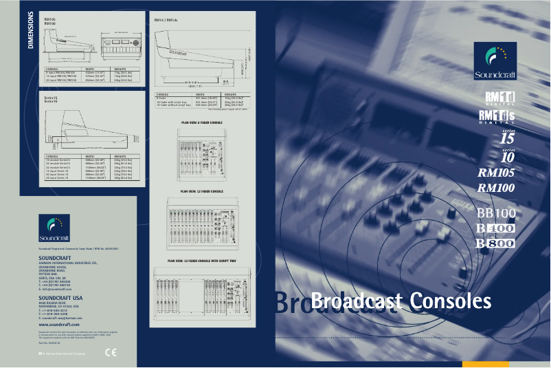 Page n°1 - Manuel utilisateur Soundcraft Series 10s