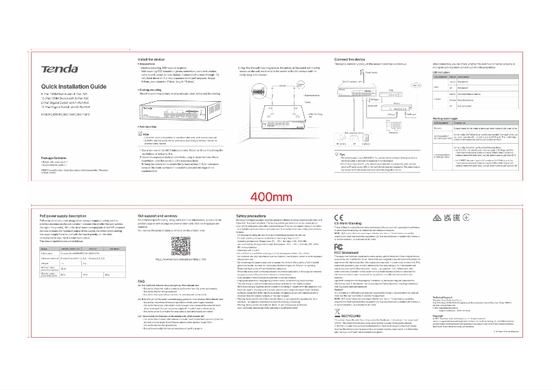 Page n°1 - Manuel utilisateur Tenda S106PC