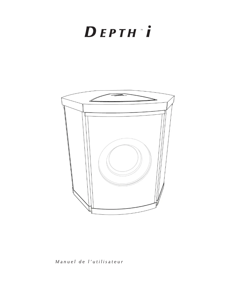 Page 1 de la notice Manuel utilisateur Martin Logan Depth i