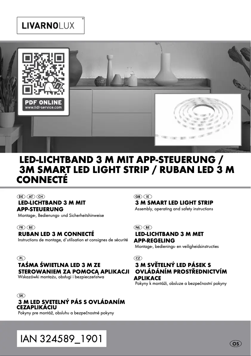 Page n°1 - Manuel utilisateur Livarno Lux IAN 324589