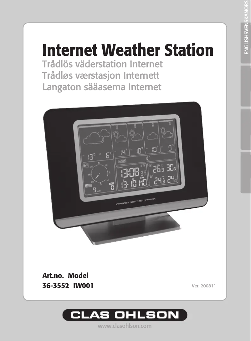 Page n°1 - Manuel utilisateur Clas Ohlson IW001