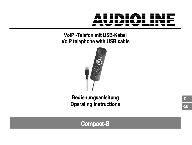 First page image of the manual for Compact S