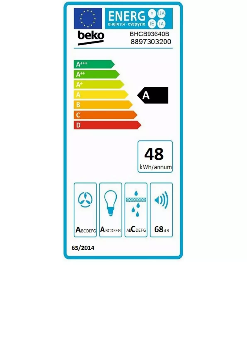 Image de la première page du manuel de l'appareil BHCB93640B