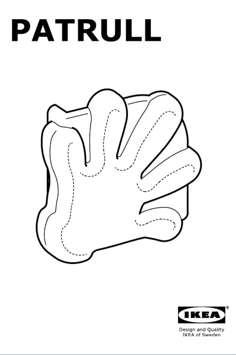 Page 1 de la notice Instructions / montage Ikea PATRULL
