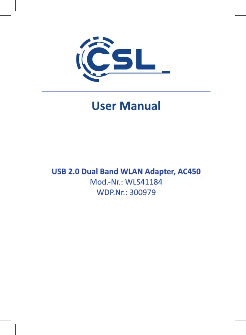 Page n°1 - Manuel utilisateur CSL 300979