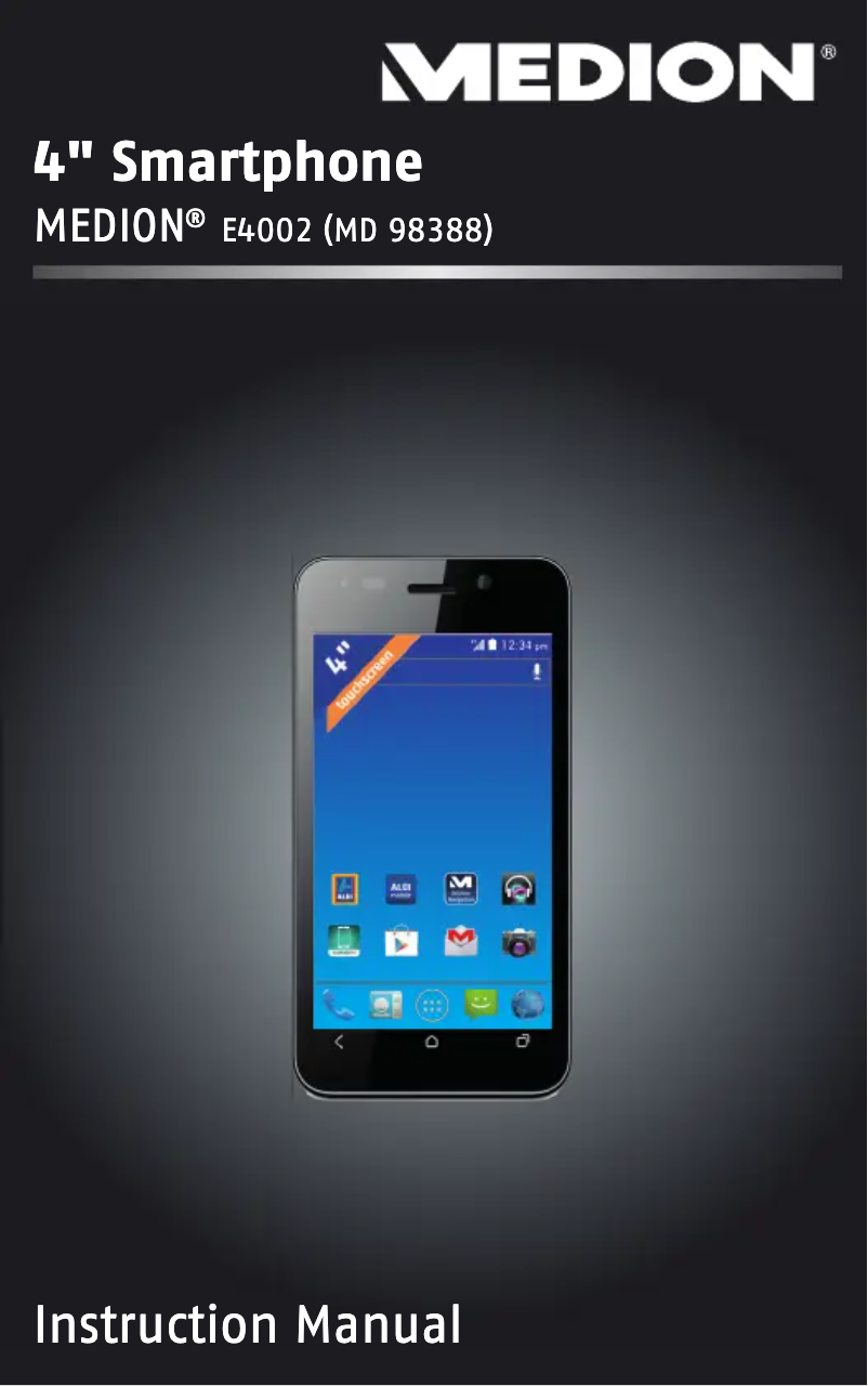 Page 1 de la notice Manuel utilisateur Medion E4002