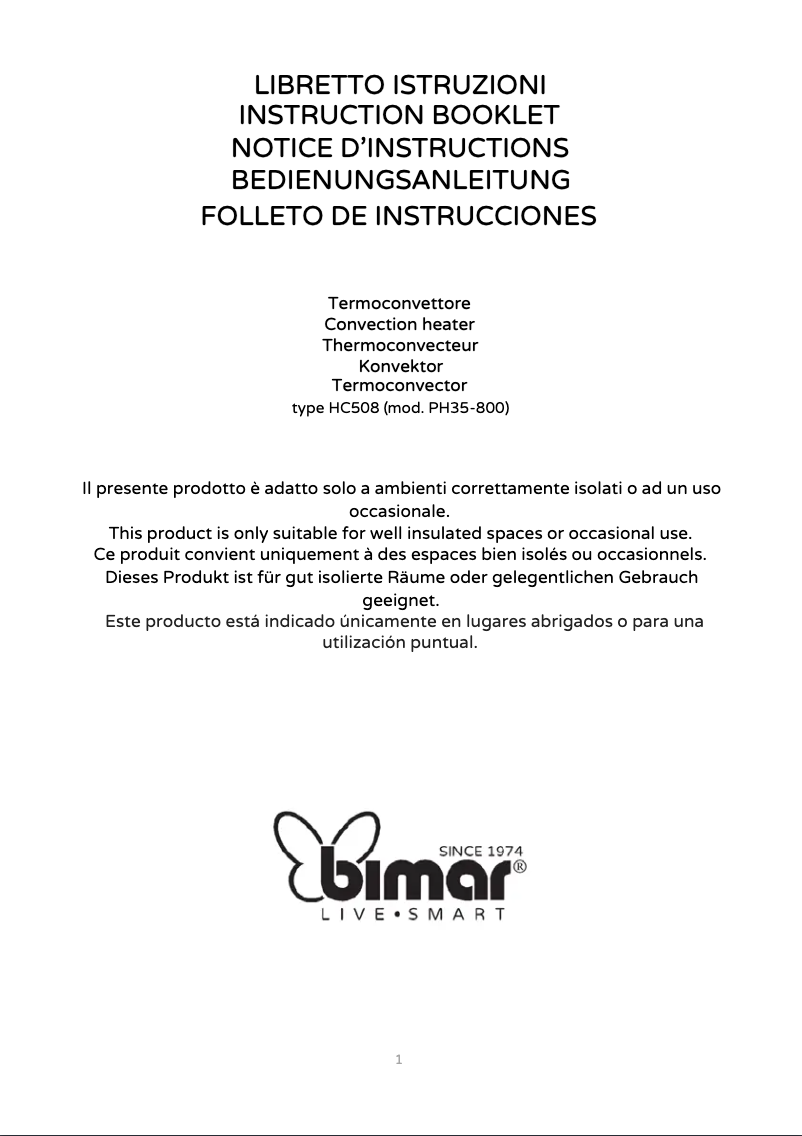 Image de la première page du manuel de l'appareil HC508