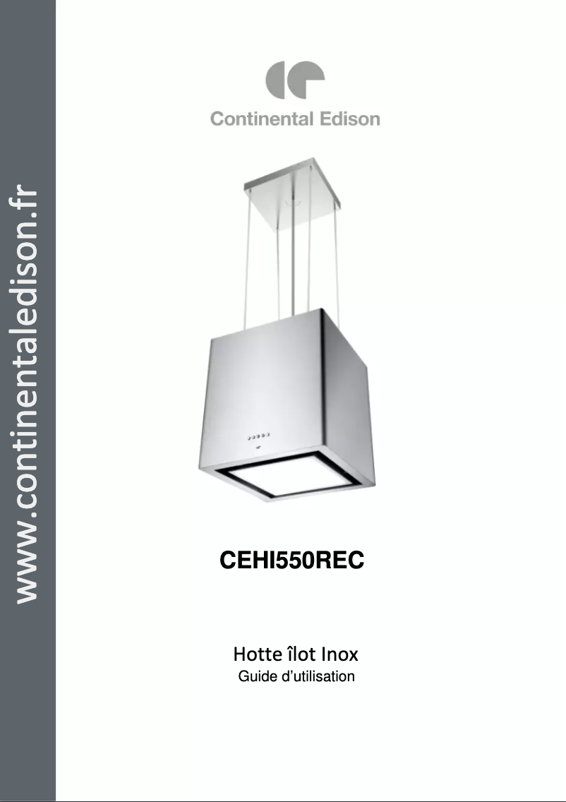Image de la première page du manuel de l'appareil CEHI550REC