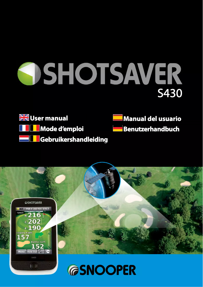 Page 1 de la notice Manuel utilisateur Snooper S430 Shotsaver
