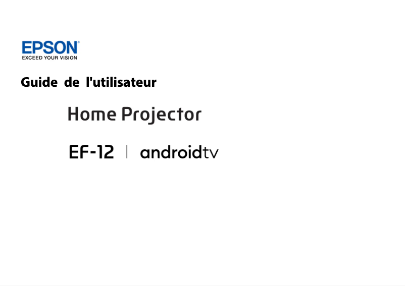 Imagen de la primera página del manual del dispositivo EpiqVision Mini EF-12