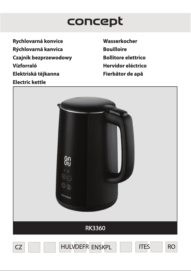 Page 1 de la notice Manuel utilisateur Concept RK3360