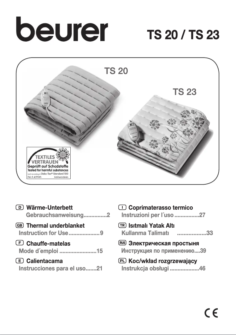 Image de la première page du manuel de l'appareil TS 23