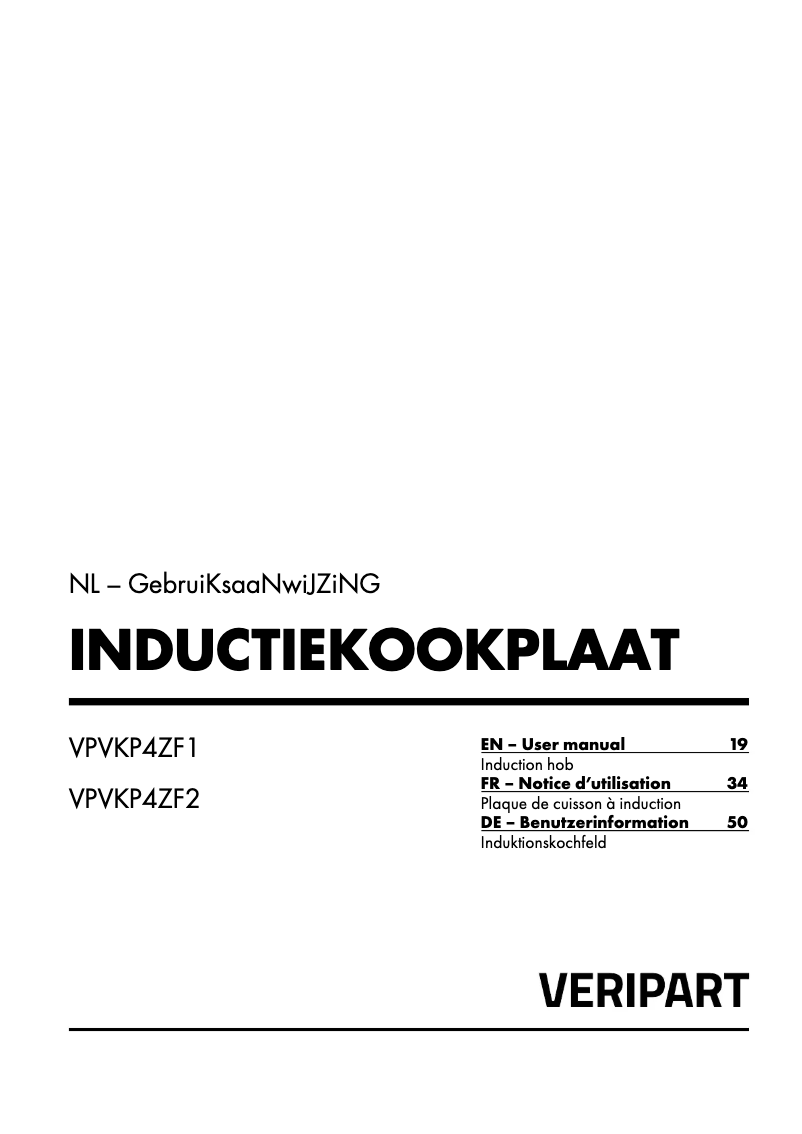 Image de la première page du manuel de l'appareil VPVKP4ZF1