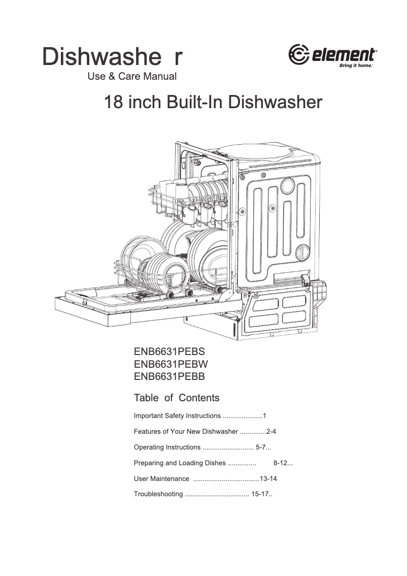 Page 1 de la notice Manuel utilisateur Element ENB6631PEBB