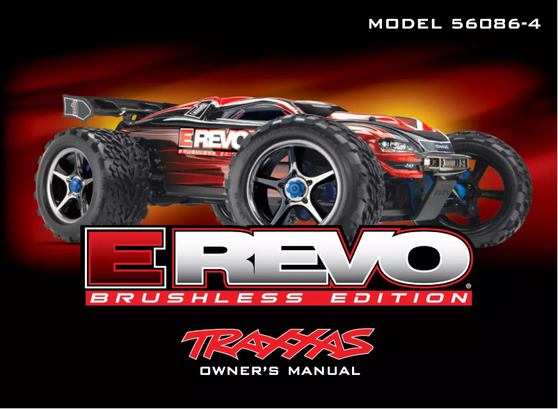 Page 1 de la notice Manuel utilisateur Traxxas E-Revo Brushless Edition