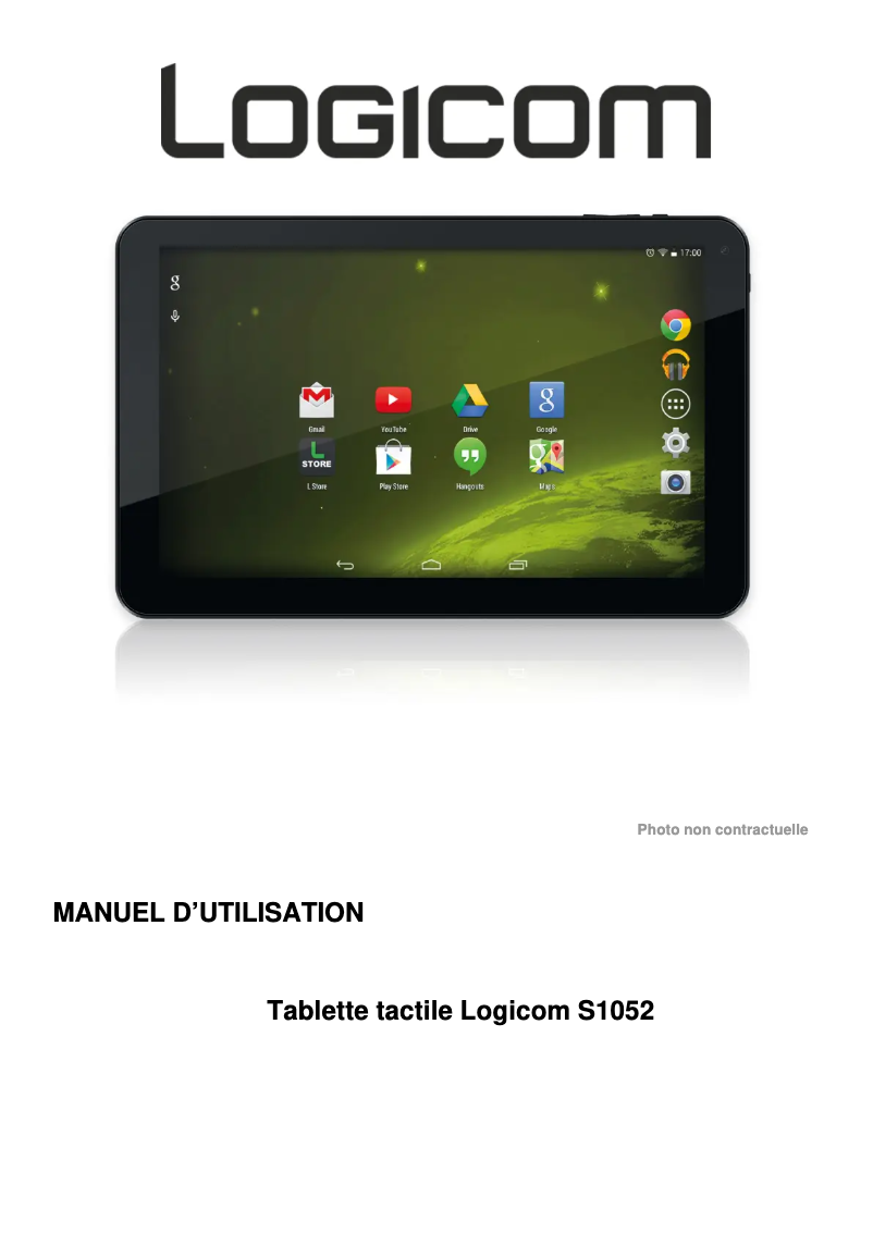 Page 1 de la notice Manuel utilisateur Logicom S1052