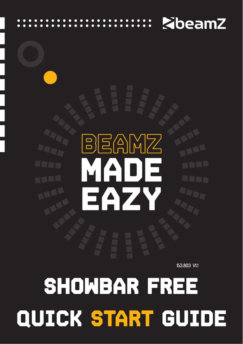 Page n°1 - Guide de démarrage rapide BeamZ Showbar FREE