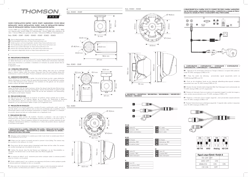 Page n°1 - Manuel utilisateur Thomson 512420