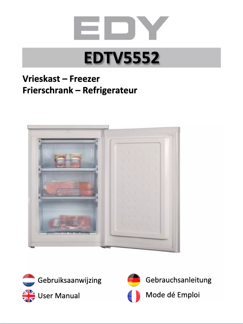Page 1 de la notice Manuel utilisateur Edy EDTV5552