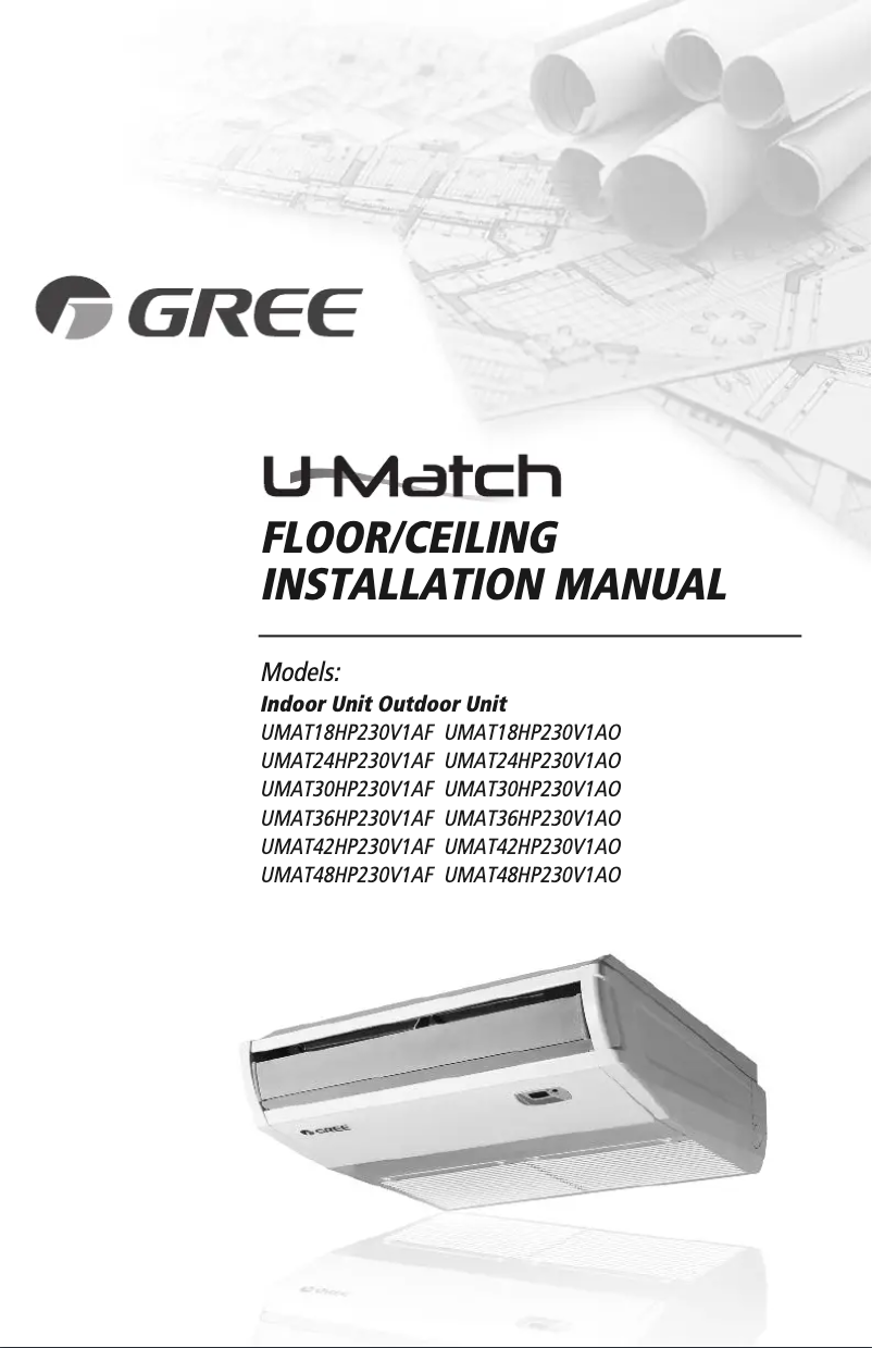 Page 1 de la notice Manuel utilisateur Gree UMAT42HP230V1AF