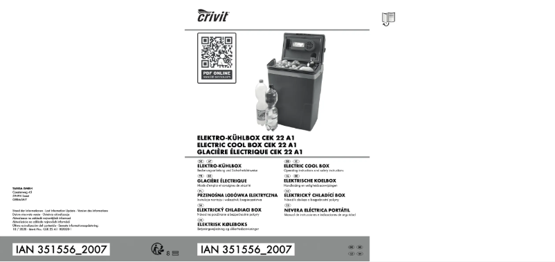 Page 1 de la notice Manuel utilisateur Crivit IAN 351556