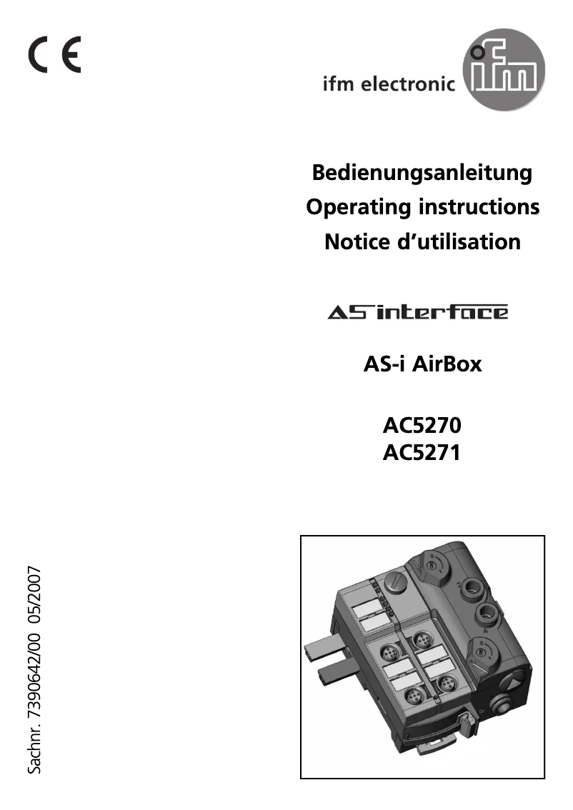 Image de la première page du manuel de l'appareil AC5270