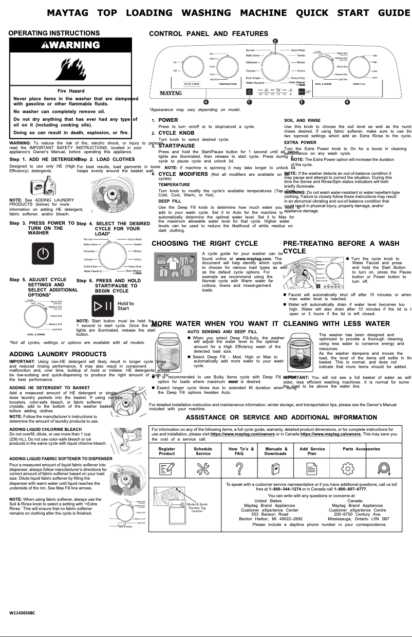Image de la première page du manuel de l'appareil MVW5435PW