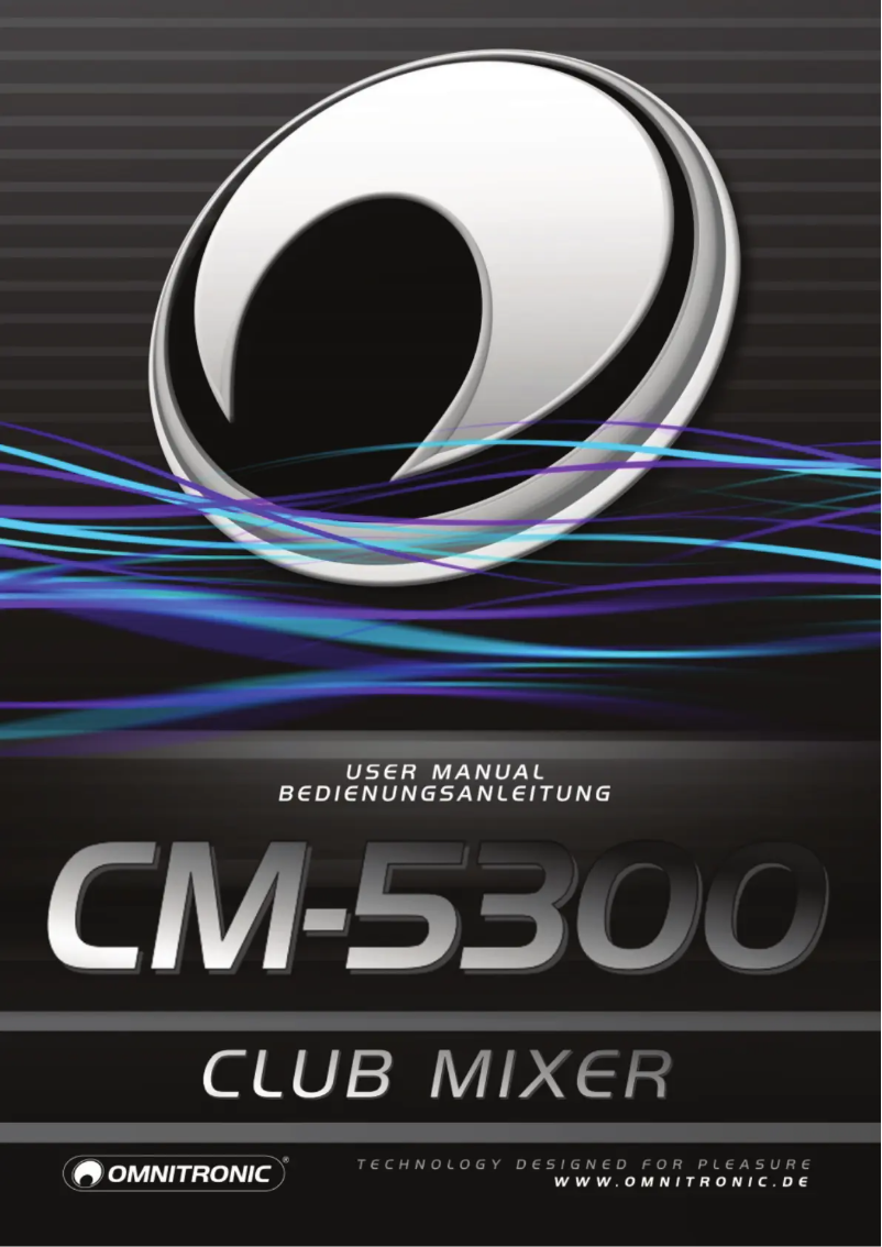 Page n°1 - Manuel utilisateur Omnitronic CM-5300