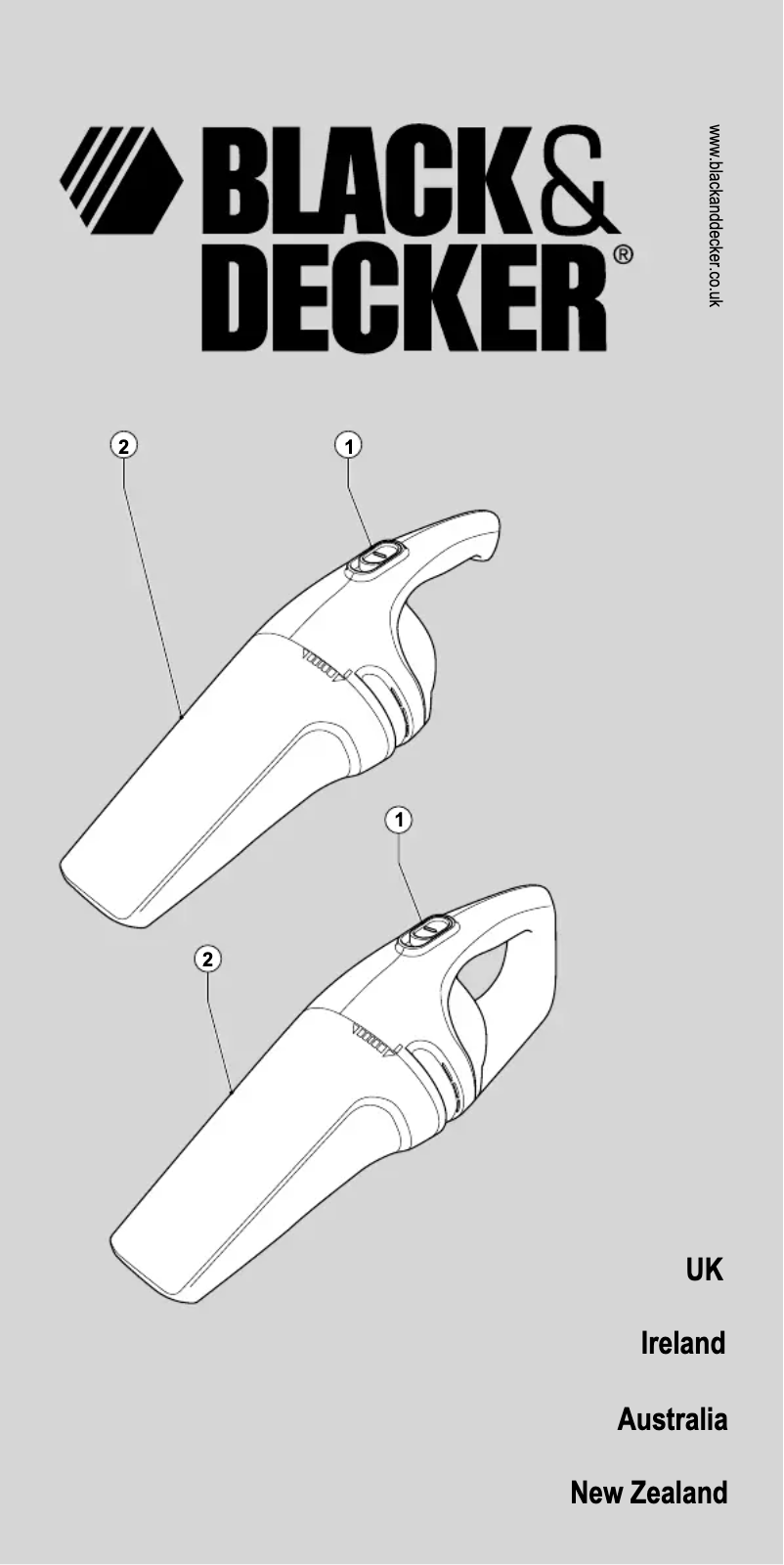 Page 1 de la notice Manuel utilisateur Black & Decker NV4800F
