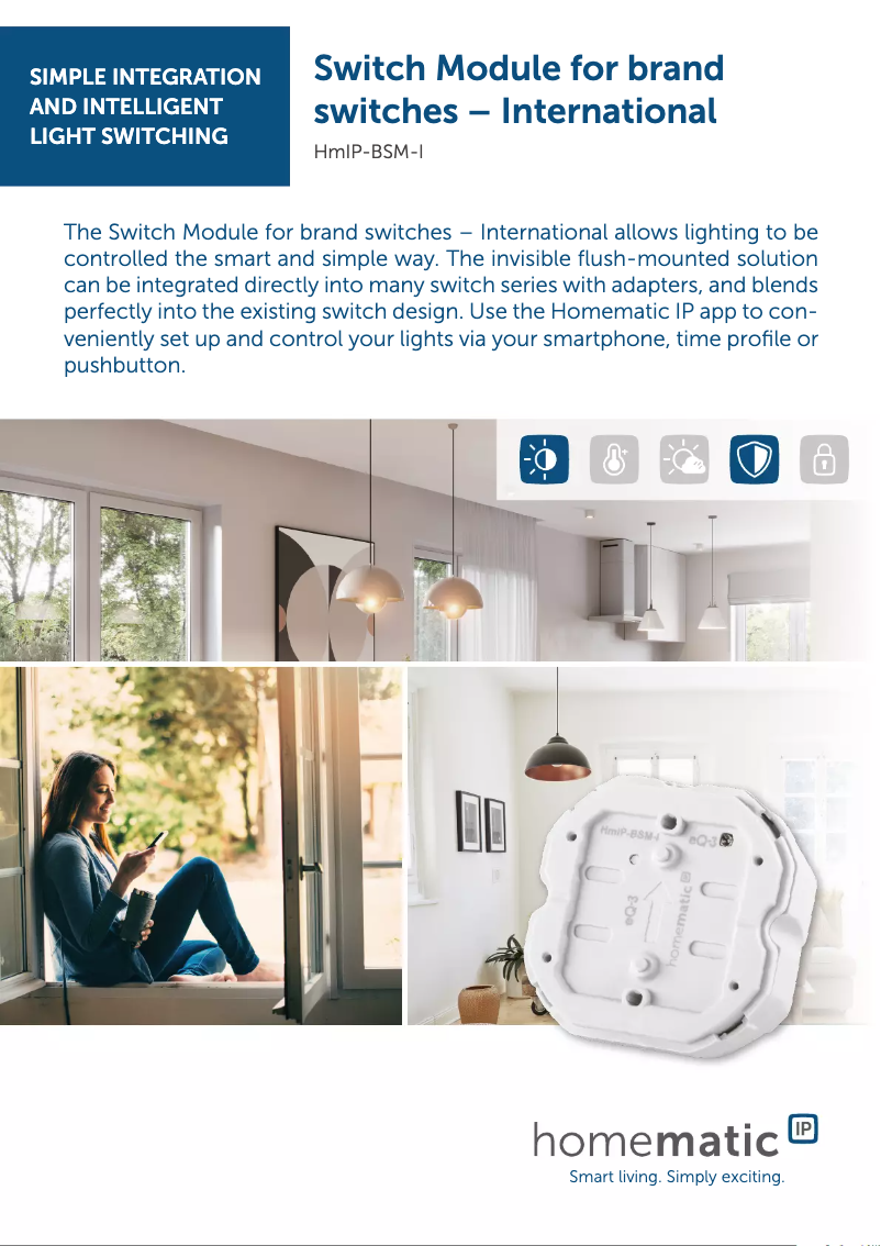 Image de la première page du manuel de l'appareil HmIP-BSM-I