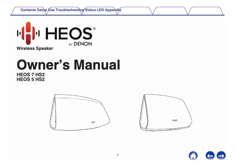 Página 1 del manual Manual de usuario HEOS HEOS 5