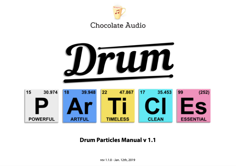 Página 1 del manual Manual de usuario Chocolate Audio The Black Album Drums