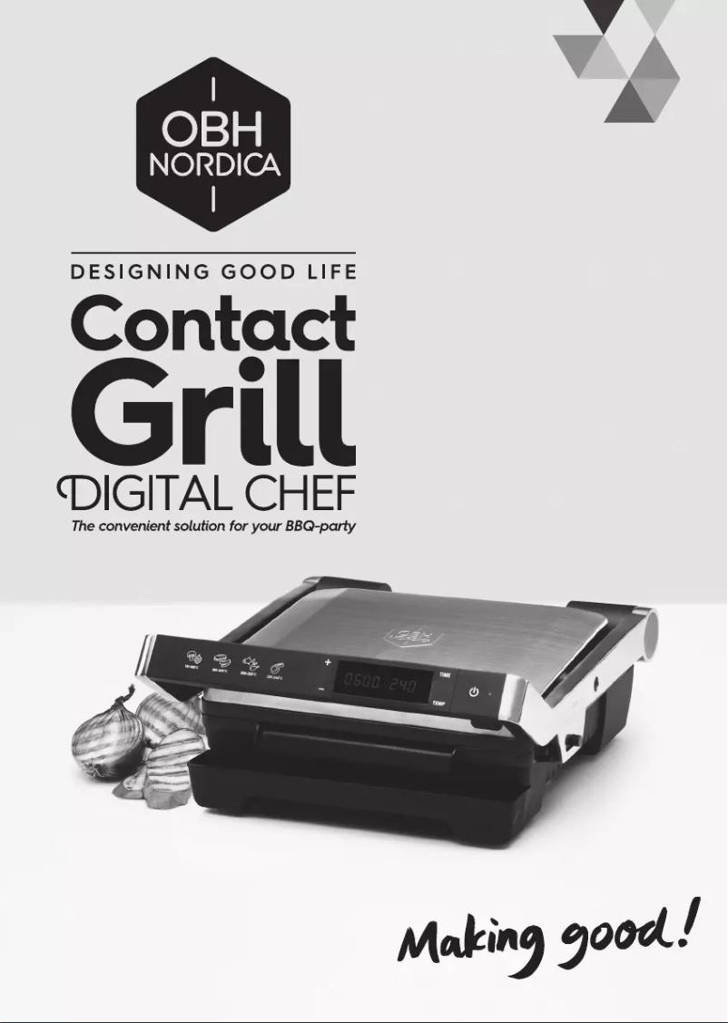 Page n°1 - Manuel utilisateur OBH Nordica Digital Chef 7105