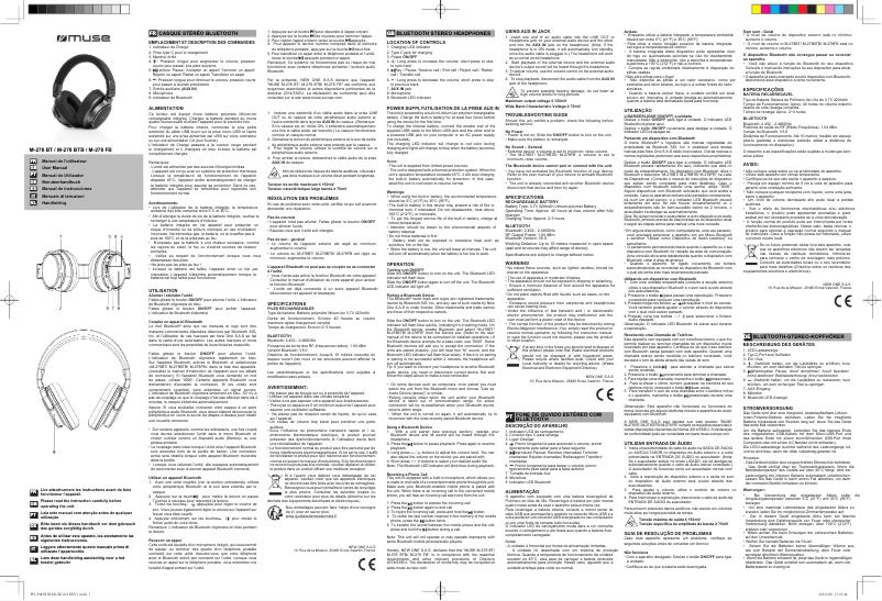 Page n°1 - Manuel utilisateur Muse M-278 FB