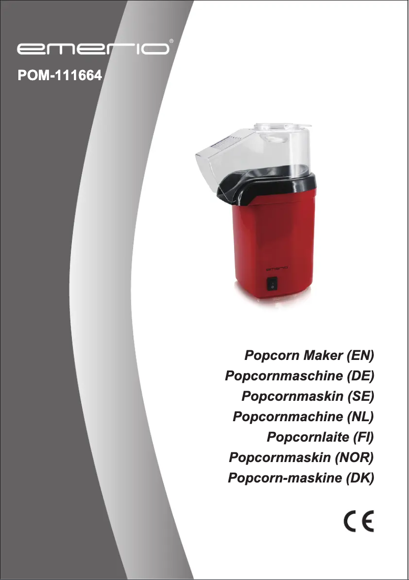 Image de la première page du manuel de l'appareil POM-111664