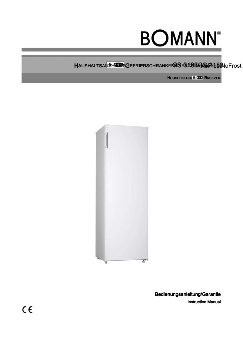 Page 1 de la notice Manuel utilisateur Bomann GS 3183