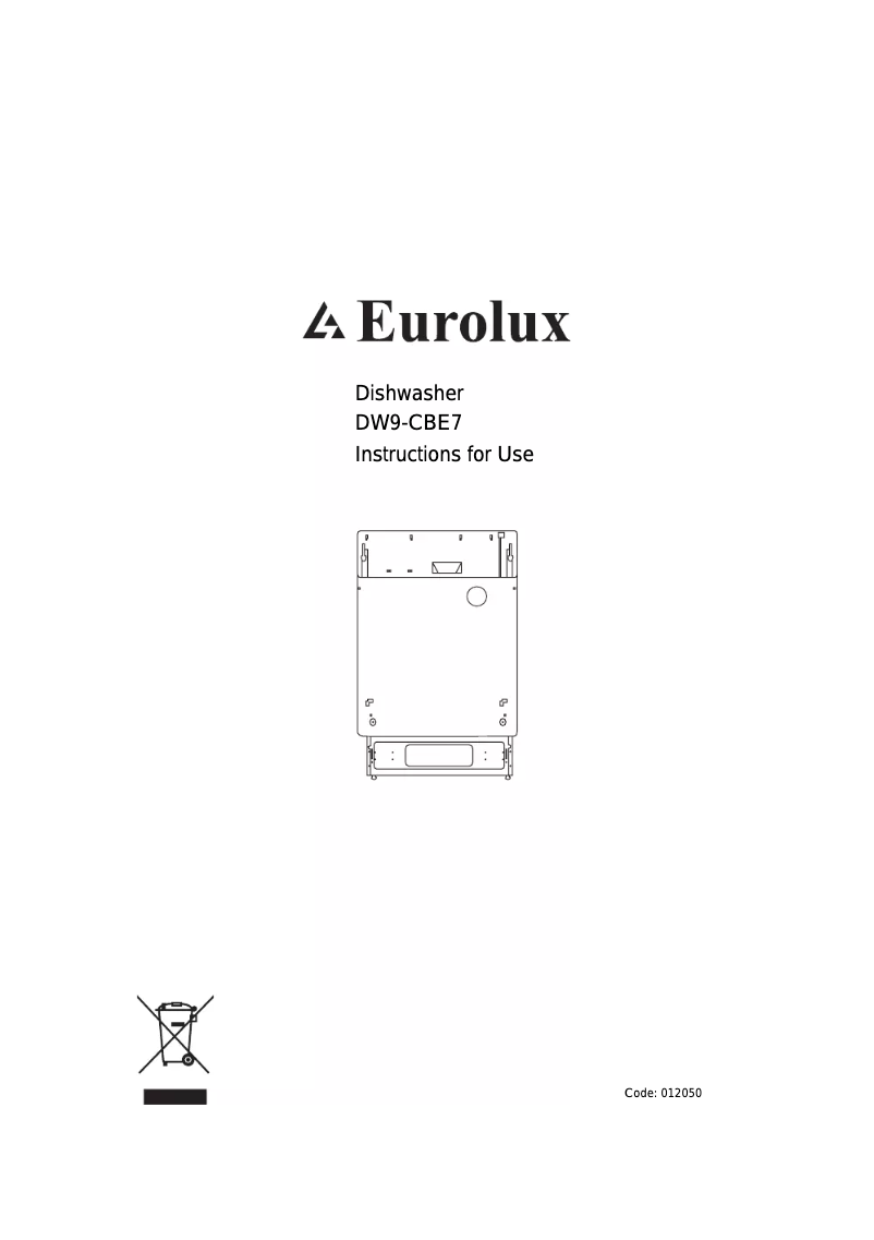Page 1 de la notice Manuel utilisateur Eurolux DW9-CBE7