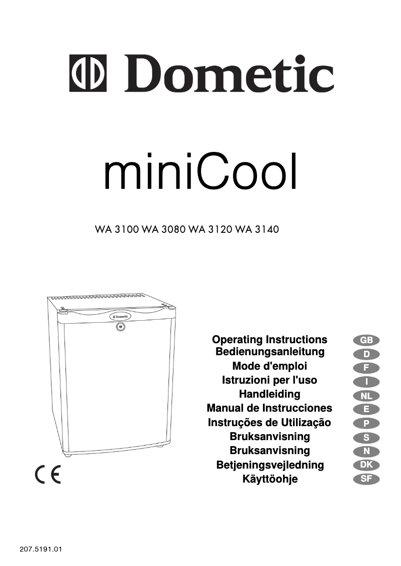 Página 1 del manual Manual de usuario Dometic WA 3100