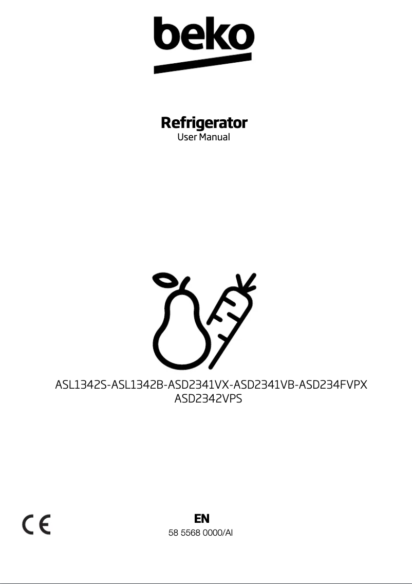 Page 1 de la notice Manuel utilisateur Beko ASD2342VPS