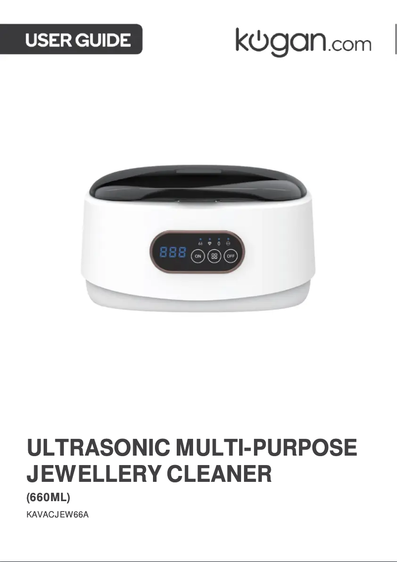Page n°1 - Manuel utilisateur Kogan KAVACJEW66A