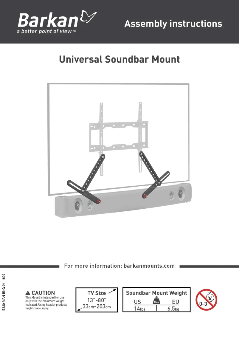 Page n°1 - Manuel utilisateur Barkan E820